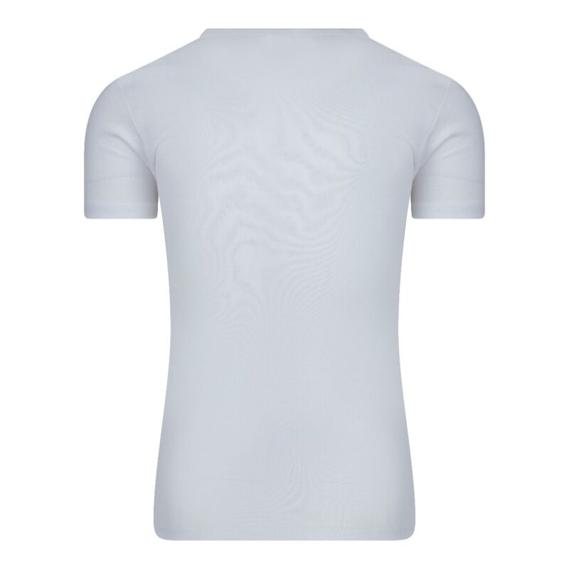 Beeren Heren T-Shirt Wit Diepe V Hals M3000 achterkant
