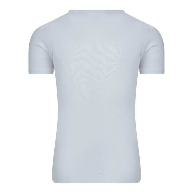 Beeren Heren T-Shirt wit diepe v hals M3000 wit achterkant