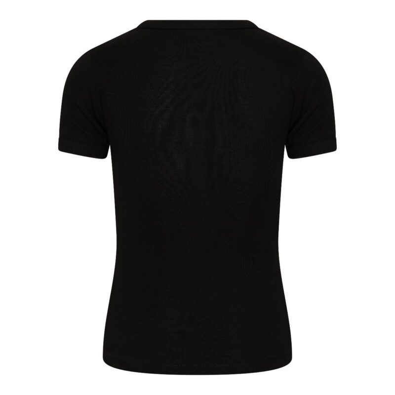 Beeren Jongens Shirt V-Hals Korte Mouwen M3000 Zwart achterkant